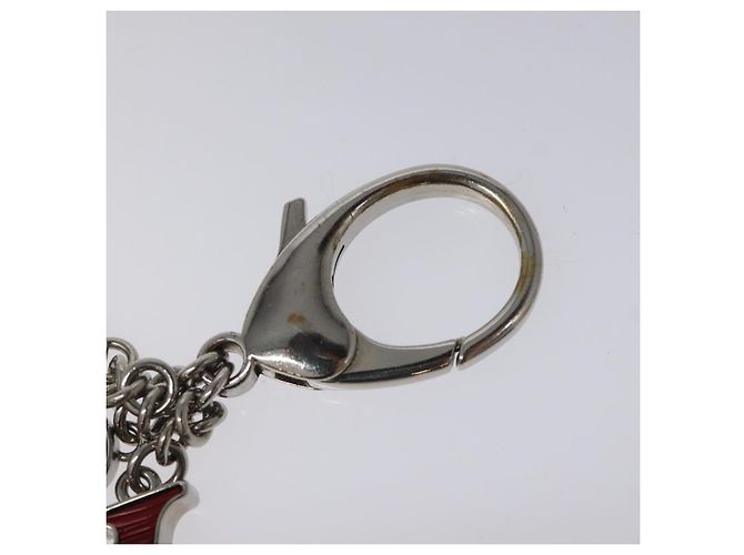 LOUIS VUITTON Epi Bijusac Fleur Deux Charm metallo Rosso M65224 LV Auth EC029 - vista 11