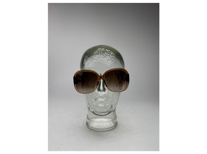 Céline Vintage Celine Paris übergroße Sonnenbrille braun - Ansicht 5