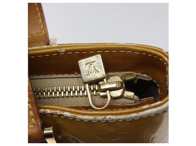 LOUIS VUITTON Borsa a Mano Monogram Vernis Houston Beige M91004 LV Auth bs23194 - vista 10