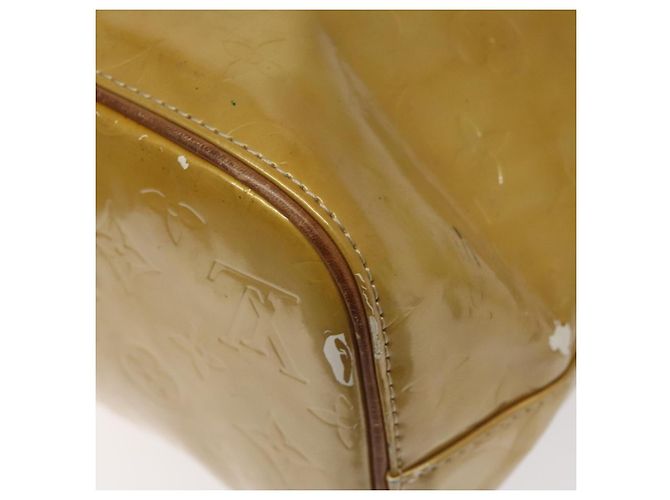 LOUIS VUITTON Borsa a Mano Monogram Vernis Houston Beige M91004 LV Auth bs23194 - vista 15