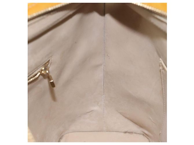 LOUIS VUITTON Borsa a Mano Monogram Vernis Houston Beige M91004 LV Auth bs23194 - vista 19