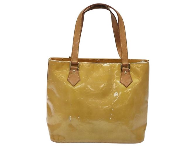 LOUIS VUITTON Borsa a Mano Monogram Vernis Houston Beige M91004 LV Auth bs23194 - vista 2