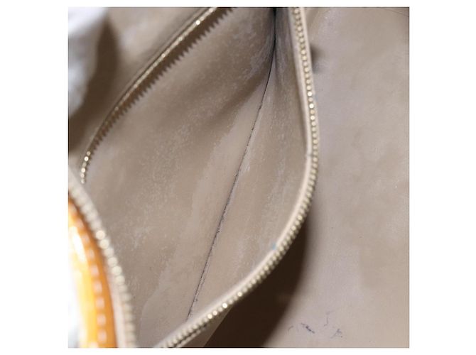 LOUIS VUITTON Borsa a Mano Monogram Vernis Houston Beige M91004 LV Auth bs23194 - vista 21