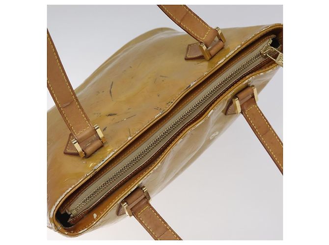 LOUIS VUITTON Borsa a Mano Monogram Vernis Houston Beige M91004 LV Auth bs23194 - vista 6