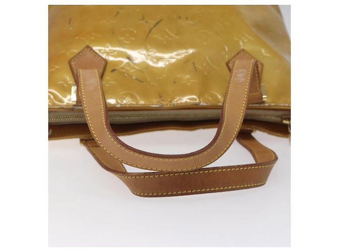 LOUIS VUITTON Borsa a Mano Monogram Vernis Houston Beige M91004 LV Auth bs23194 - vista 7