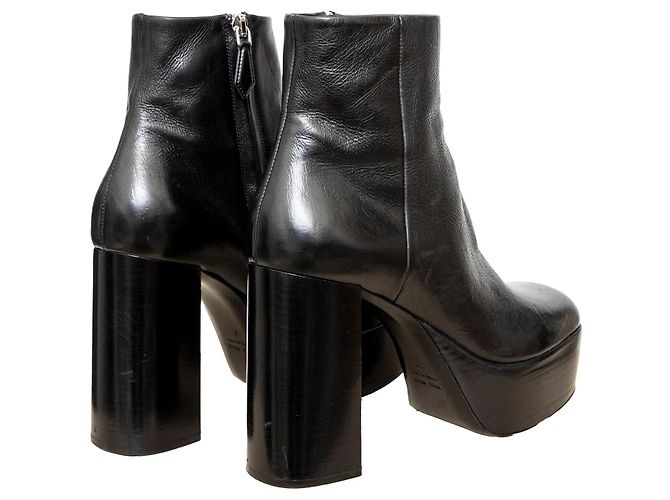 Botas de plataforma Miu Miu Negro - vista 4