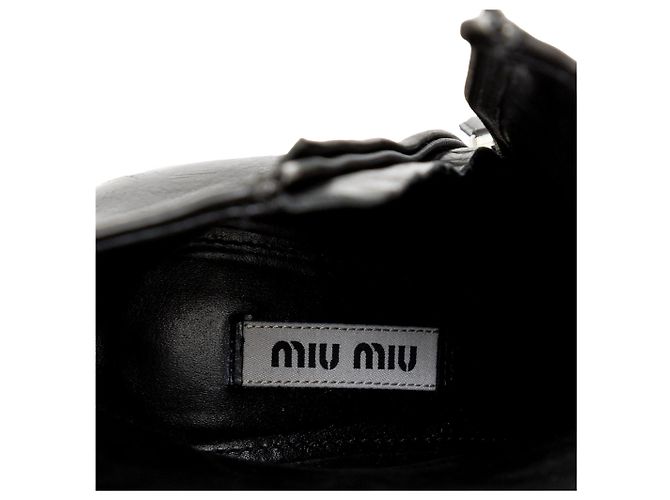 Botas de plataforma Miu Miu Negro - vista 9