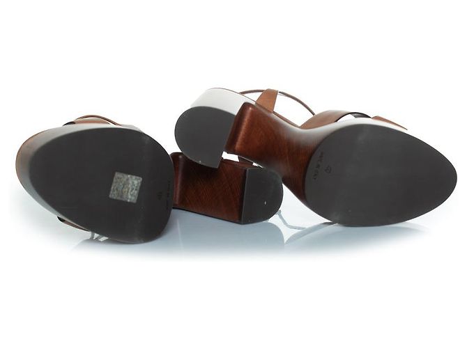 Sandali Heaven Jota 85 di Saint Laurent Marrone - vista 7