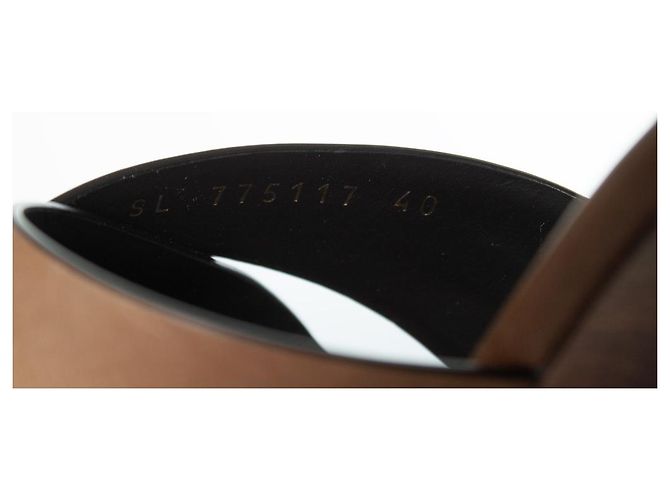 Sandali Heaven Jota 85 di Saint Laurent Marrone - vista 8