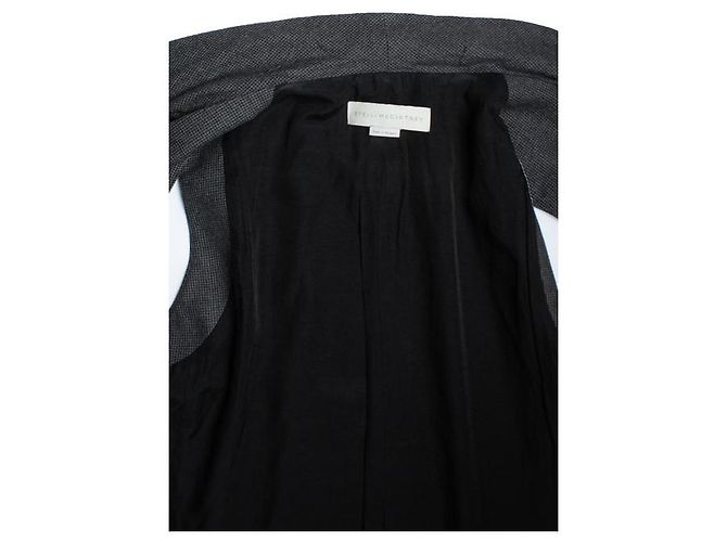Stella Mc Cartney Chaqueta de lana drapeada Stella McCartney Gris - vista 6