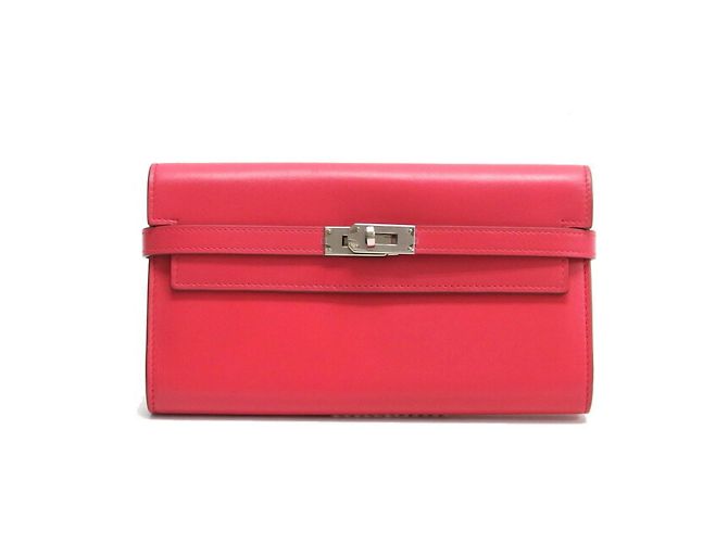 Hermès Cartera Larga con Solapa Hermes Kelly Porte Valeur Rosa - vista 2