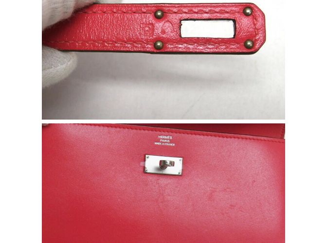Hermès Cartera Larga con Solapa Hermes Kelly Porte Valeur Rosa - vista 6
