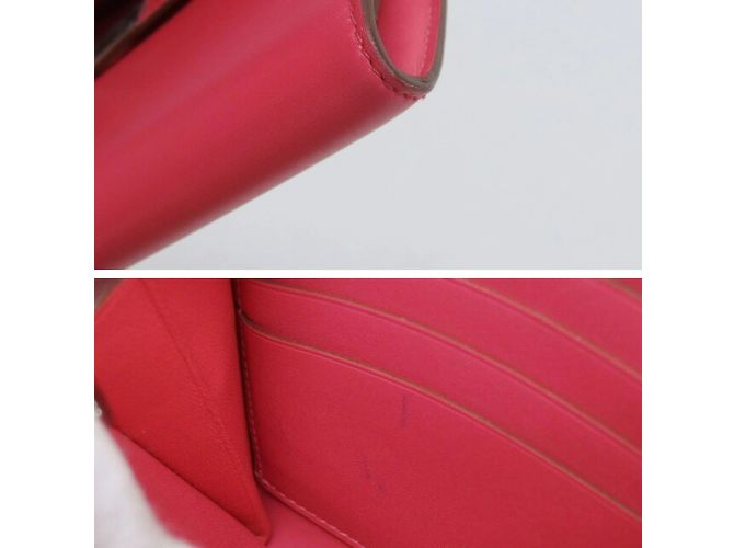 Hermès Cartera Larga con Solapa Hermes Kelly Porte Valeur Rosa - vista 7