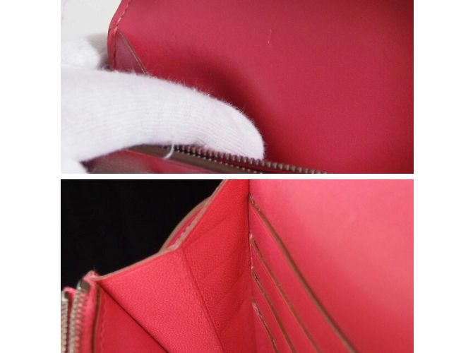 Hermès Cartera Larga con Solapa Hermes Kelly Porte Valeur Rosa - vista 8