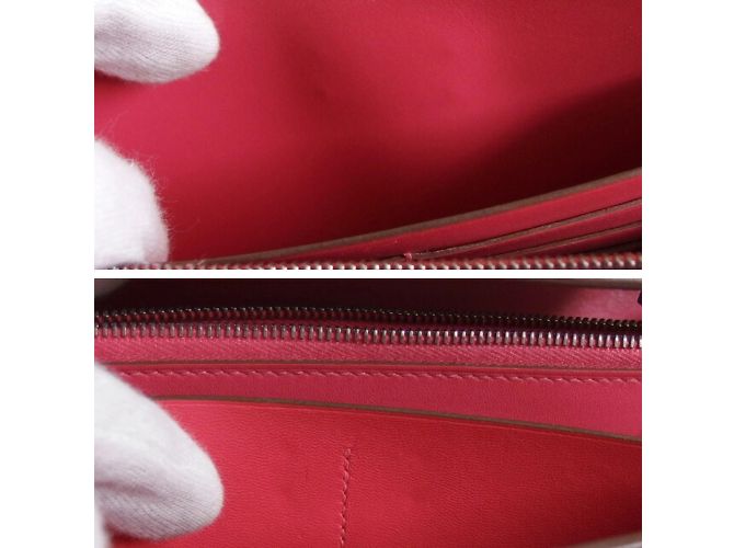 Hermès Cartera Larga con Solapa Hermes Kelly Porte Valeur Rosa - vista 9