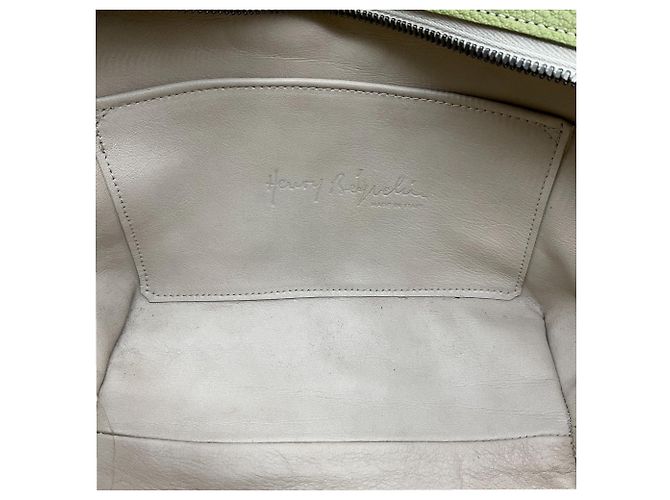 Henry Béguelin Borsa media in pelle verde Henry Beguelin - vista 10