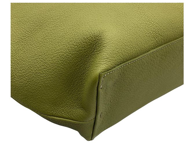 Henry Béguelin Borsa media in pelle verde Henry Beguelin - vista 6