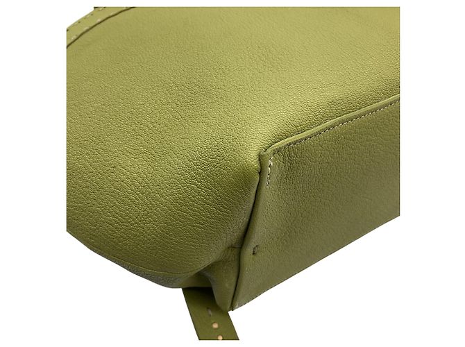 Henry Béguelin Borsa media in pelle verde Henry Beguelin - vista 8