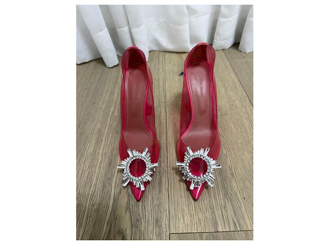 Décolleté Amina Muaddi Begum Rosa - vista 2