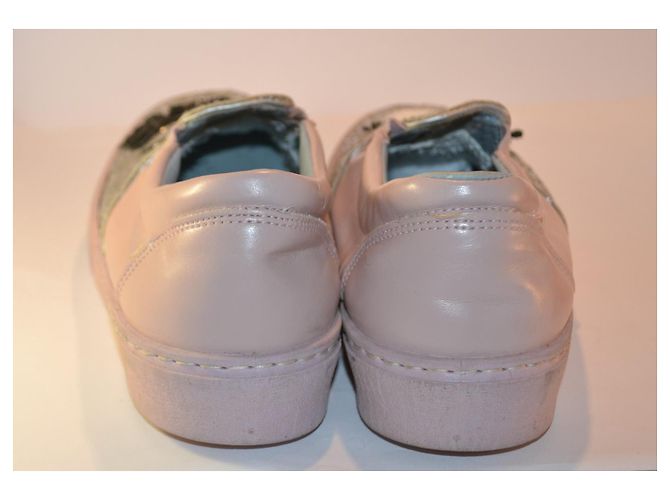 Sneakers Chiara Ferragni rosa e argento pelle taglia 35 - vista 4
