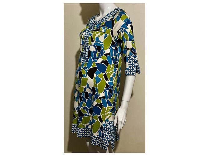 Diane Von Furstenberg Vestido de jersey de seda con estampado floral abstracto DvF Boswana Multicolor - vista 2