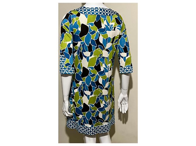 Diane Von Furstenberg Vestido de jersey de seda con estampado floral abstracto DvF Boswana Multicolor - vista 3