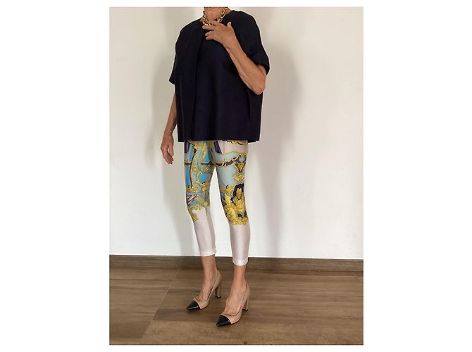 Leggings Hermès de Lycra azul - vista 3