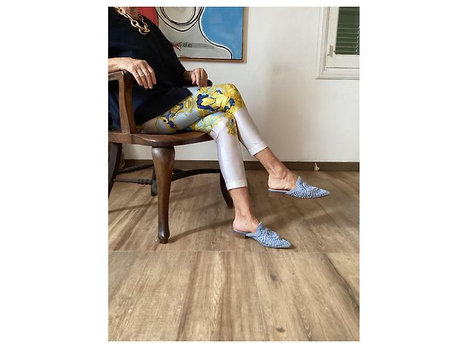 Leggings Hermès de Lycra azul - vista 4