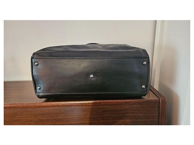 Borsa Fendi Peekaboo 40 in pelle nera Nero - vista 7