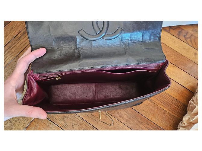 Timeless Borsa Chanel Classic Jumbo in agnello marrone Marrone scuro - vista 17
