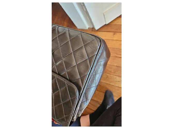 Timeless Borsa Chanel Classic Jumbo in agnello marrone Marrone scuro - vista 18