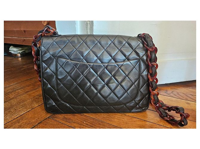 Timeless Borsa Chanel Classic Jumbo in agnello marrone Marrone scuro - vista 4