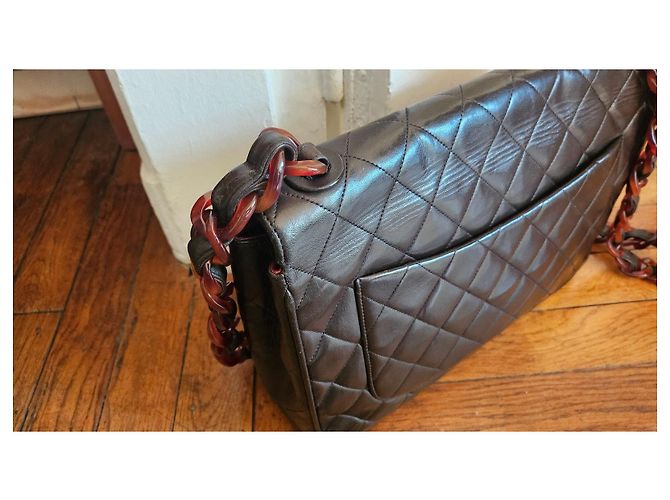 Timeless Borsa Chanel Classic Jumbo in agnello marrone Marrone scuro - vista 5