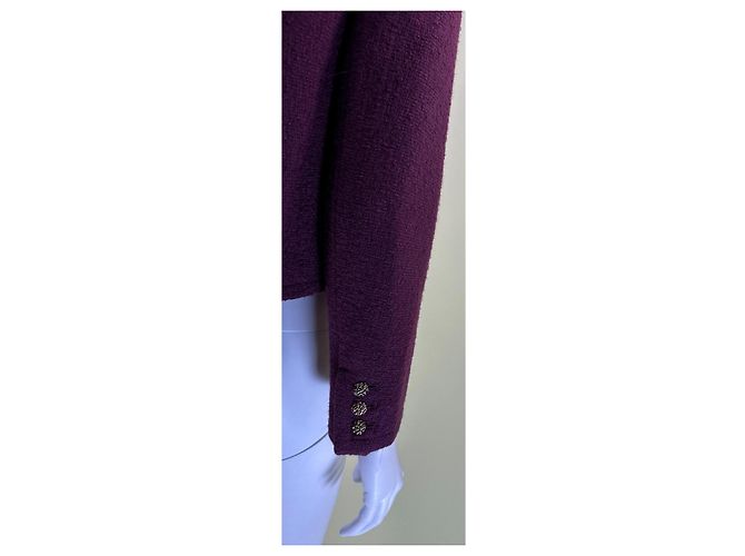 Chaqueta Ba&Sh Meredith de tweed morado oscuro - vista 6
