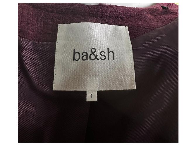 Chaqueta Ba&Sh Meredith de tweed morado oscuro - vista 7