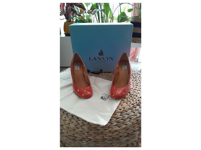 Lanvin Pumps aus Lackleder in Coral Größe 38 Koralle - Ansicht 4