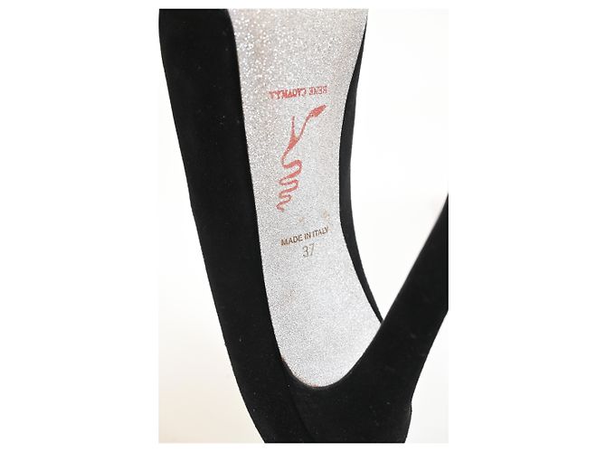 Rene Caovilla Pumps con plateau René Caovilla in suede nero - vista 15