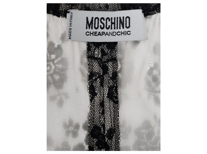Vintage Spitzenkleid von Moschino Cheap and Chic - 2000er Schwarz - Ansicht 5