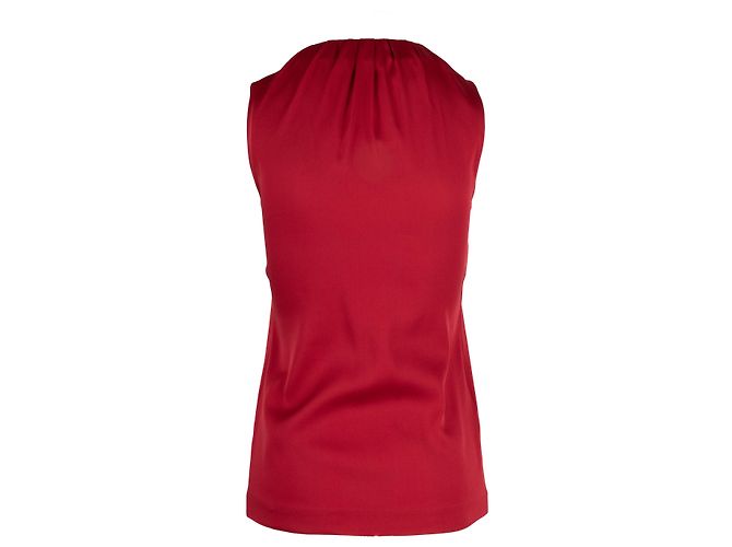 Moschino Rüschenausschnitt-Top - 2000er Rot - Ansicht 2