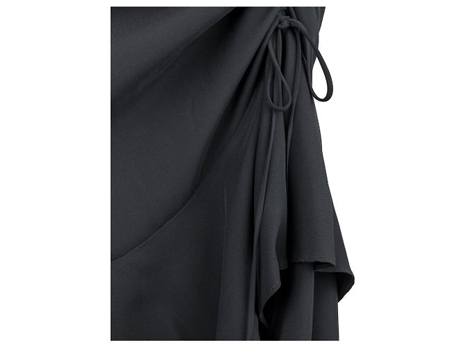 Moschino Couture geschichteter geraffter langer Rock - 90er Schwarz - Ansicht 5
