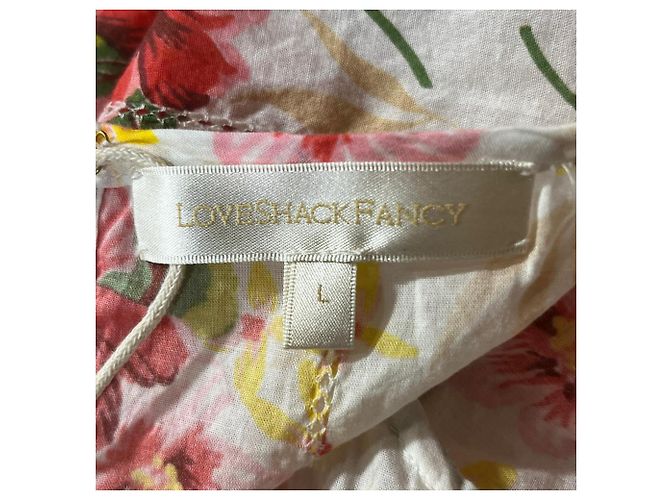 Abito Mini Stampato Floreale Natasha Loveshackfancy in Cotone Multicolore - Ansicht 4