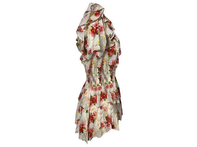 Abito Mini Stampato Floreale Natasha Loveshackfancy in Cotone Multicolore - Ansicht 5