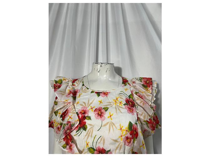Abito Mini Stampato Floreale Natasha Loveshackfancy in Cotone Multicolore - Ansicht 8