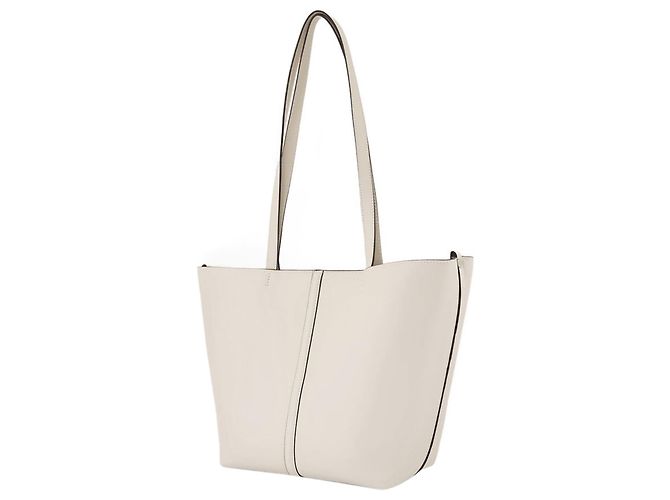 Tote Pm Shopper Bag - Vanessa Bruno - Leather - White - view 2