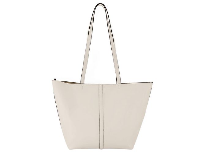 Tote Pm Shopper Bag - Vanessa Bruno - Leather - White - view 3