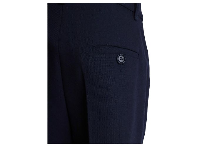 Pantaloni in lana bicolore Moschino - anni '10 Blu Blu navy - vista 3