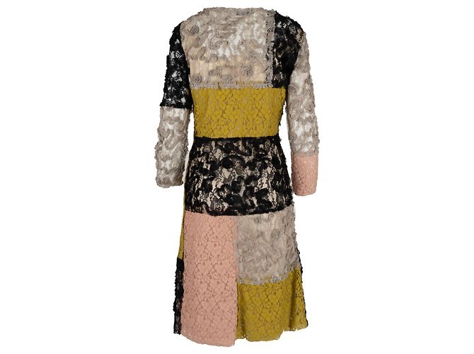 Moschino Cheap and Chic Colorblock Spitzenkleid - 10er Jahre - Ansicht 3
