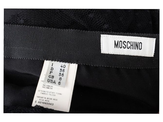 Falda de encaje con lunares Moschino - años 10 Negro - vista 4