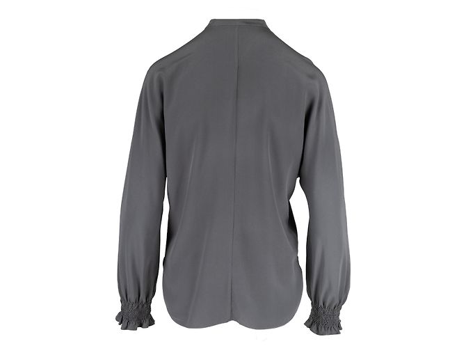 Camicia in seta Emporio Armani - '10s Grigio - vista 2