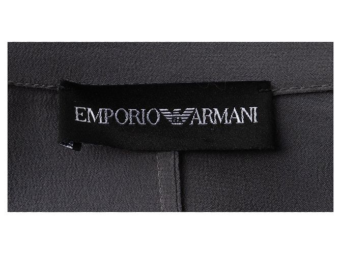 Camicia in seta Emporio Armani - '10s Grigio - vista 5